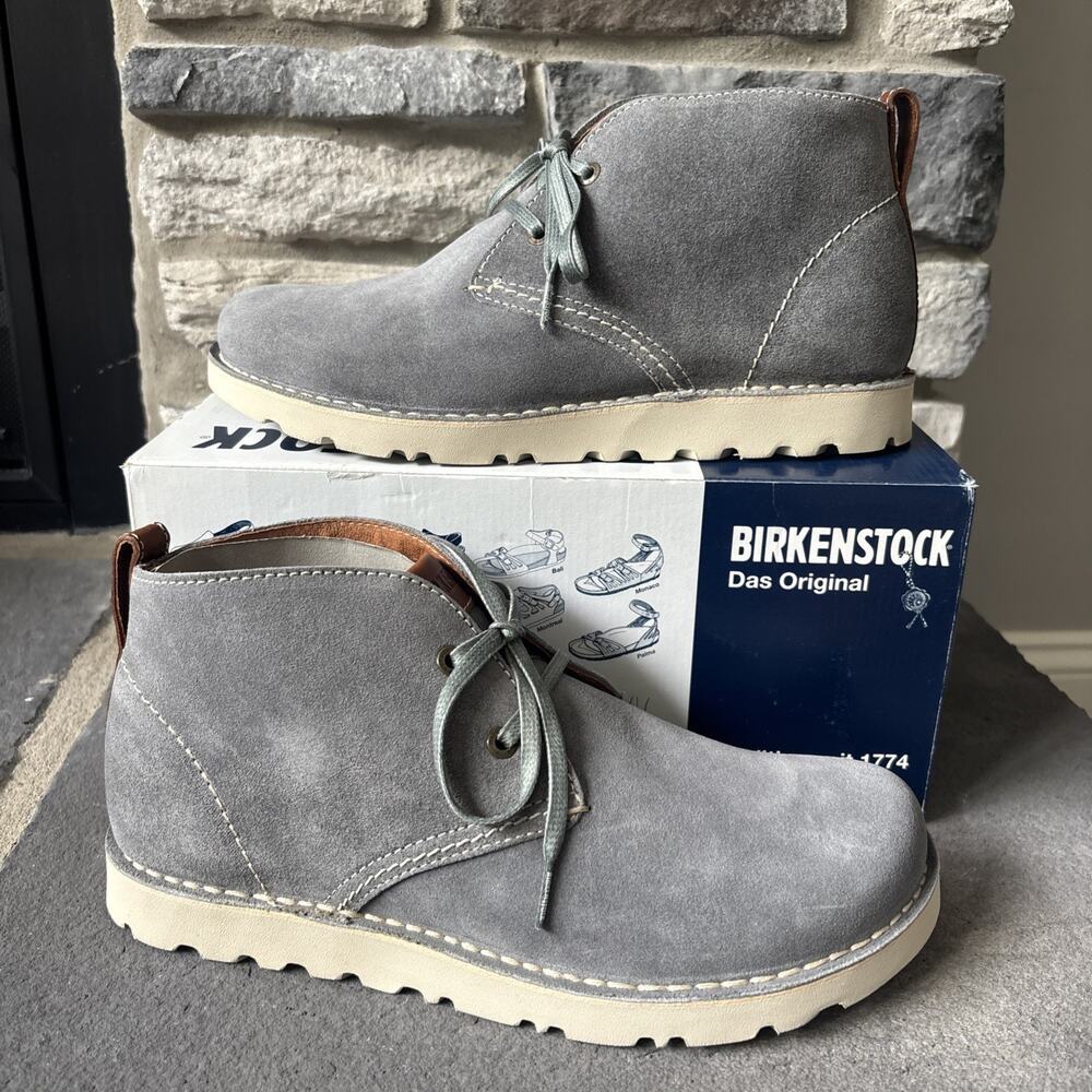 NEW Birkenstock Harris Grey Suede Boots 42